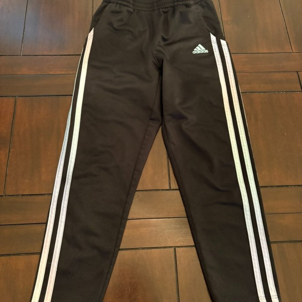 Girls' Pastel Rainbow Stripe Adidas Pants